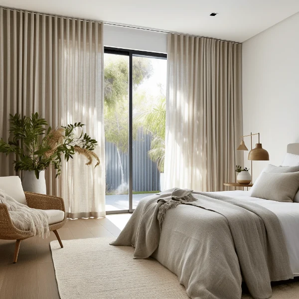 Best Bedroom motorized curtains in Dubai