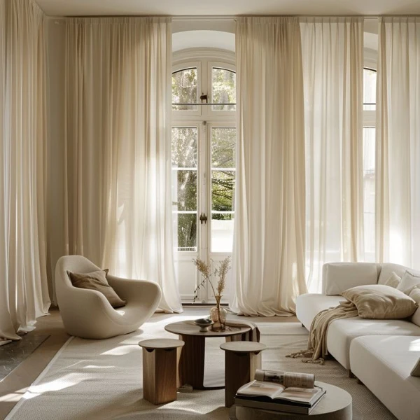 Best living room motorized curtains in Dubai