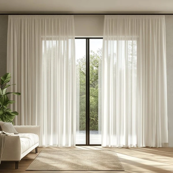 Unique living room sheer curtains in Dubai