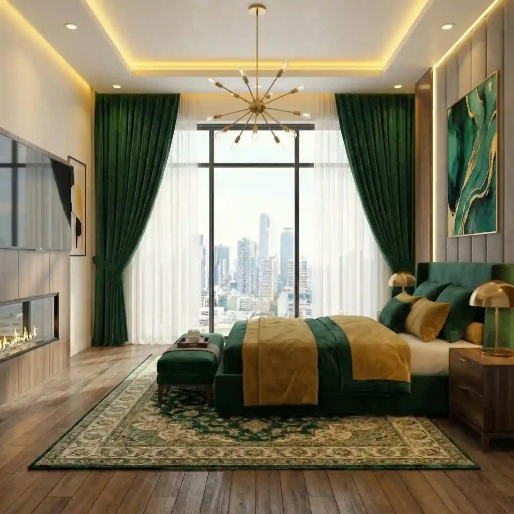 Modern american style curtains in Dubai