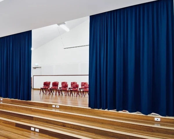 Motorized soundproof curtains in Dubai
