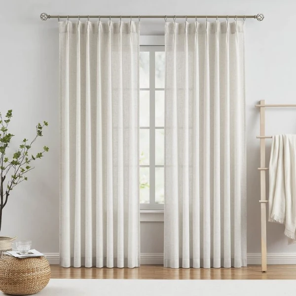 Premium pinch pleat sheer curtains in Dubai