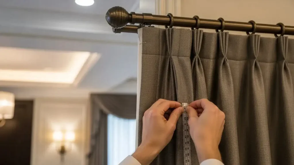Window size curtain alteration in Dubai