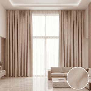 Beige Blackout Curtains