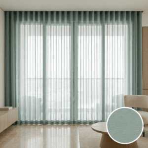 Blue Sheer Curtains