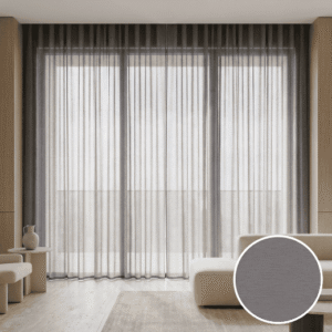 Charcoal Grey Sheer Curtains