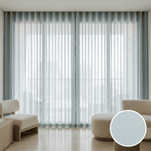 Light Blue Sheer Curtains