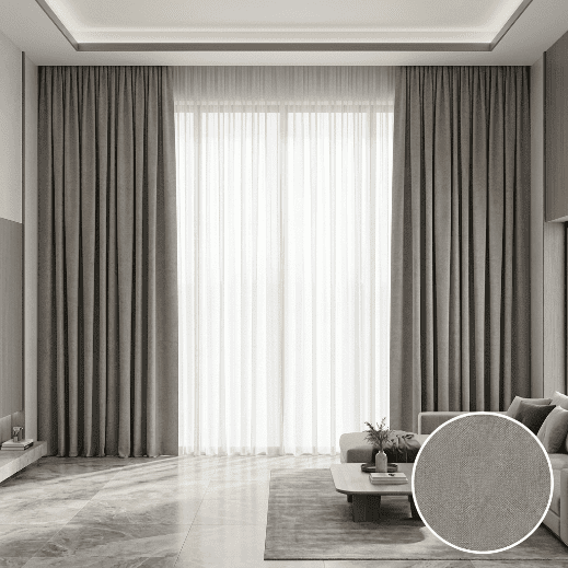 Stone Gray Blackout Curtains