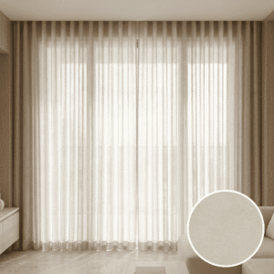 Warm Beige Sheer Curtains