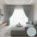 pastel blue blackout