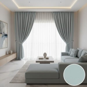 pastel blue blackout