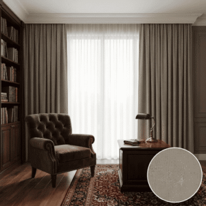 Beige American Style Curtains