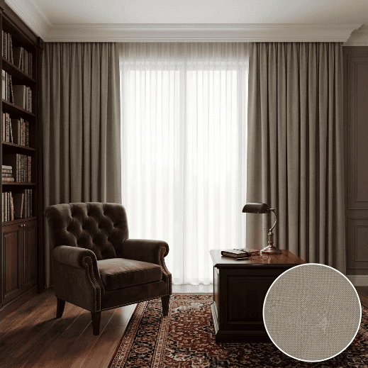 Beige American Style Curtains