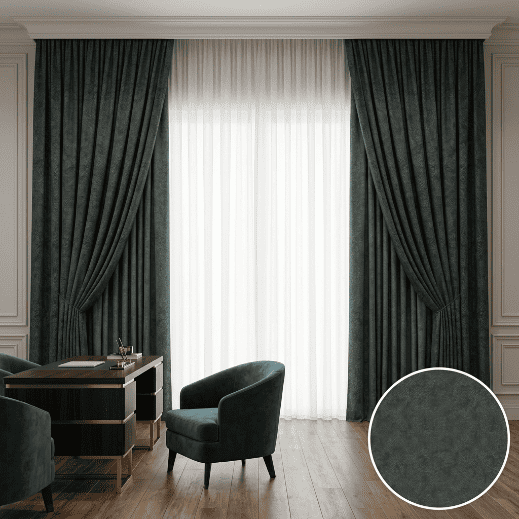 Black American Style Curtains