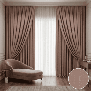 Dusty Rose American Style Curtains