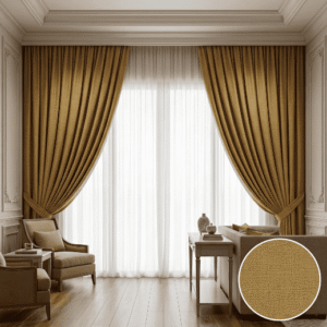Gold American Style Curtains